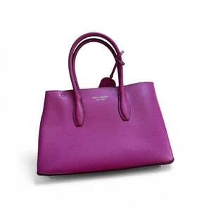 Kate Spade Eva Top Zip Satchel in Magenta.